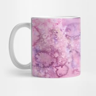 Shades of Purple Liquid Paint - Watercolor Rain Painting Mirror Pattern Mug